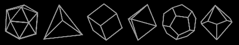 Jeu de dés (d20, d4, d6, d8, d12, d10)