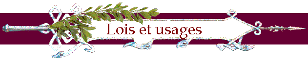 Lois et usages